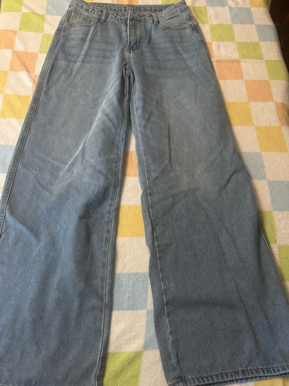 Women's Wide-Leg Flare Jeans in Light Blue